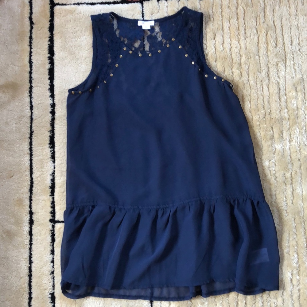 EUC Sleeveless Top Size Small Blue